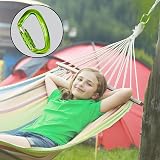 2 Pack Carabiner Clip 12KN Auto Locking Twist Lock D Shape Green view 6