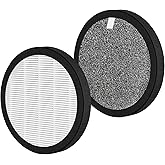 Prestivair MB-032 Filter Replacement Compatible with TDBYWAE MB-032 Air Cleaner Purifier, 2 Pack, 3-Starge Filtration