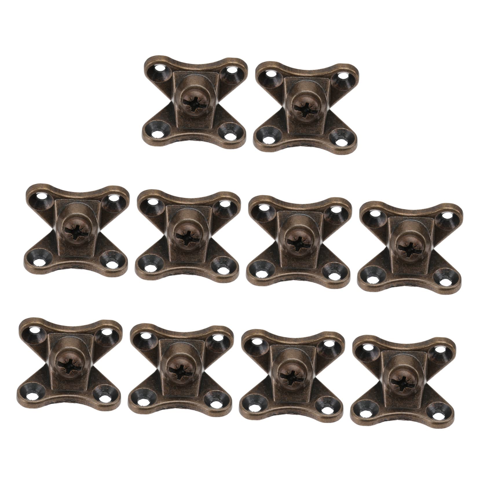 KONTONTY 10 Pcs Corner Brackets Right Angle Thicken Support Practical Furniture Brace Finish