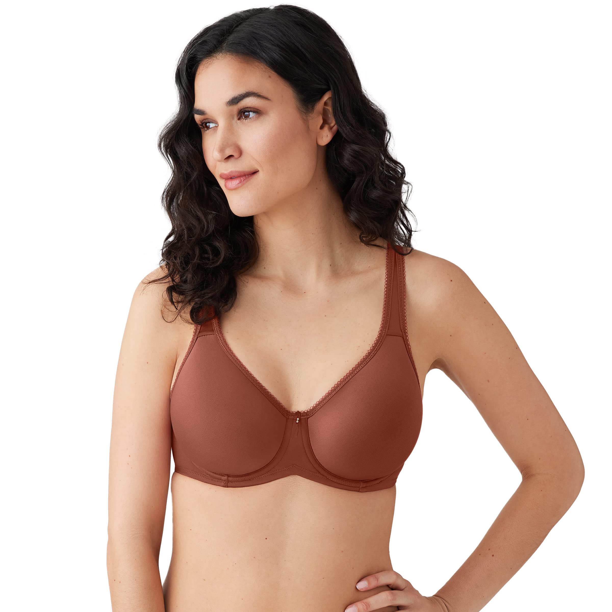 Wacoal Women’s Plus Size Basic Beauty Contour T-Shirt Bra, Henna, 40G