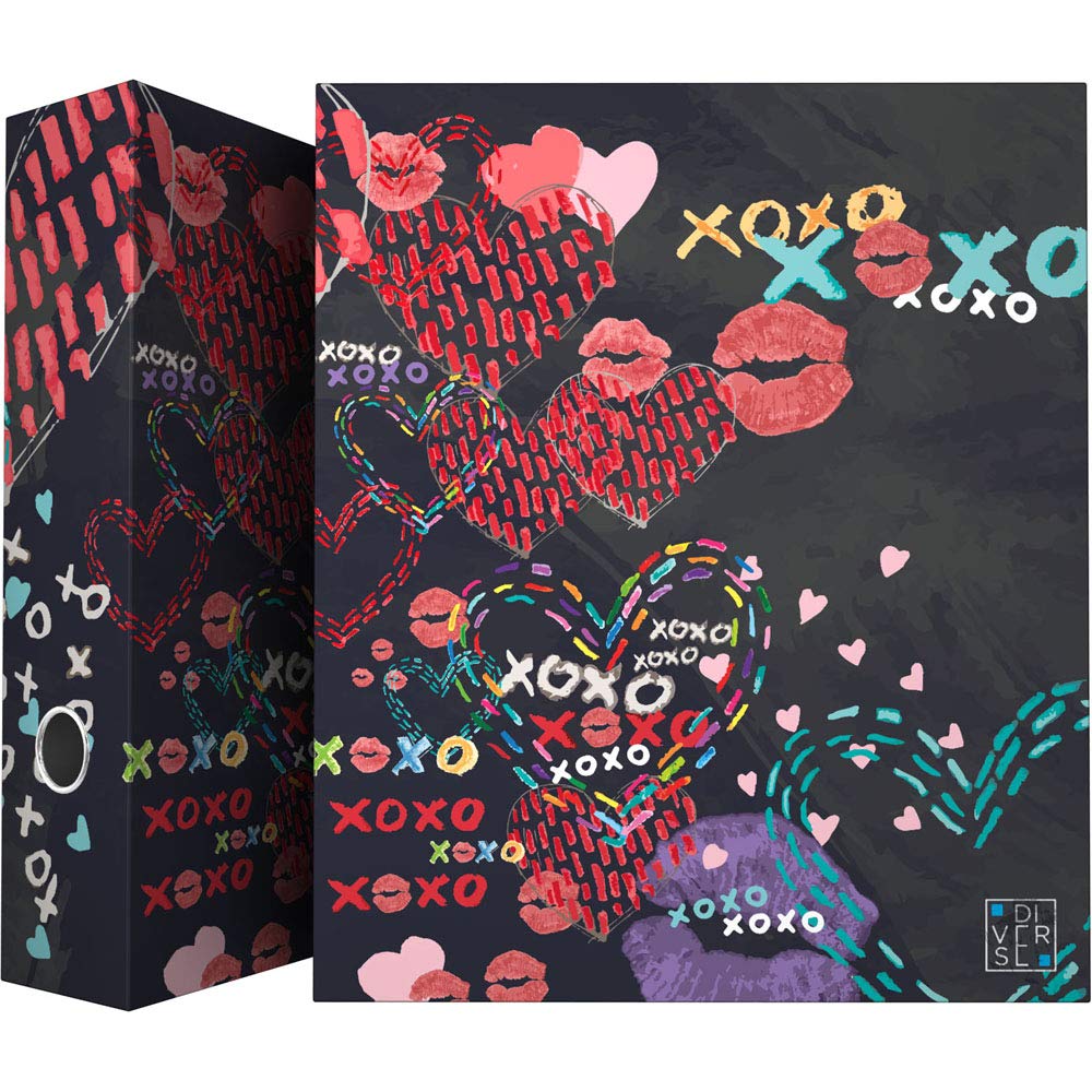 Grafoplás 88171998 Diverse Collection 4-Ring Binder 40 mm, XOXO, A4