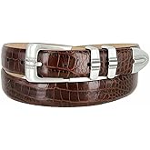 BS8216 Genuine Full-Grain Cowhide Leather Designer Golf Dress Belt 1-1/8"(30mm) Wide
