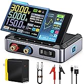 FNIRSI DPS-150 DC Power Supply Variable 30V 5A, 4-Digit IPS Flip Display | <20mV Power Ripple, PD/QC/DC Input, PC Programmable Adjustable Power Supply for Electronics, Battery Charging, Automotive Use