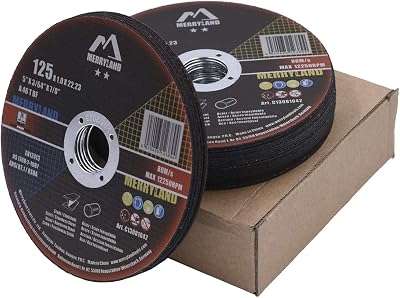 Merryland 125 mm Cutting Disc Metal INOX 1.0 mm 22.23 bore 25 pcs