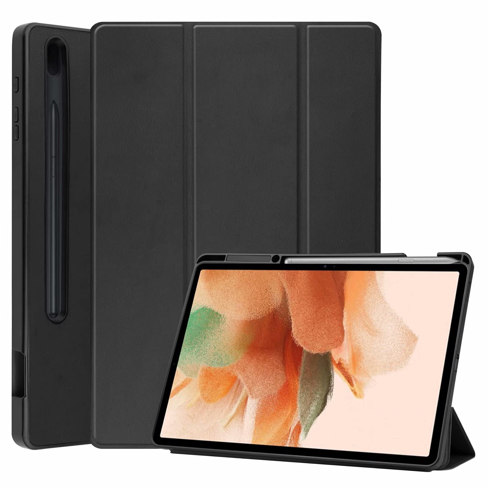 Acelive Case Compatible with Samsung Galaxy Tab S8 Plus/Tab S7 FE/Tab S7 Plus 12.4 inch with S Pen Holder — image 1