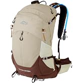 IX INOXTO Hiking Backpack, Camping Backpack, 30L Waterproof Hiking Daypack with 3L Water Bladder and Rain Cover (Khaki)