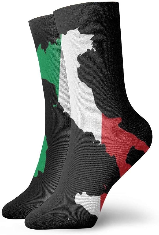 Socks Breathable Italia Italy Italian Map Crew Sock Exotic Modern Women