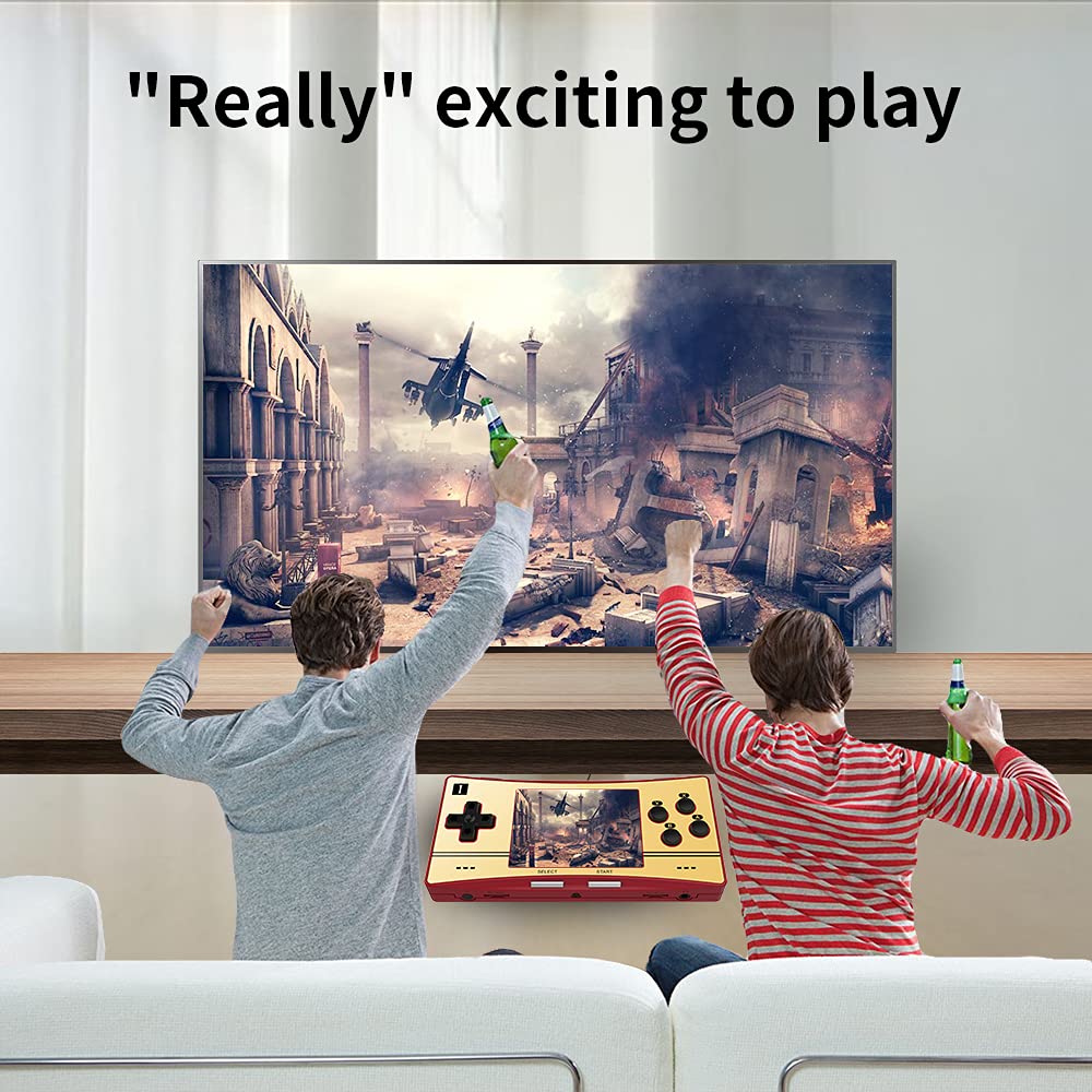 RG300X Handled Game Console, Portable Game Console with 64G TF Card Pre-Installed 5171 Classic Games, Retro Game Console with 3.0 inch IPS Screen