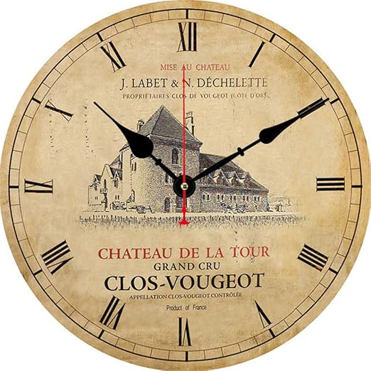 Amazon Com Qingqing Wall Clock Lavender Antique Wall Watch Silent Wall Clock Style Twenty One Home Kitchen