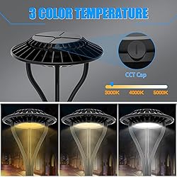 ADUB 10 Pack 80W LED Post Top Light, 11200LM LED