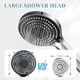 OFFO Shower Head and Hose Set 6 Modes Large 130mm Diameter Chrome view 5