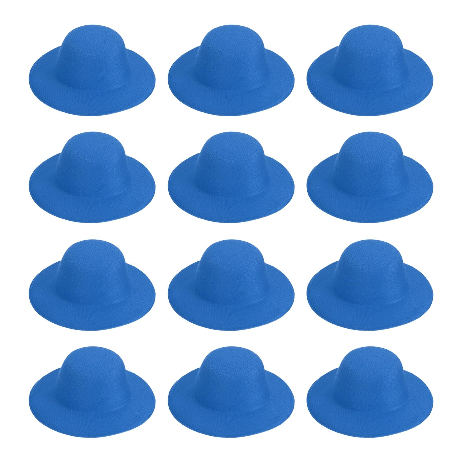 PATIKIL 5.3 Inch Mini Formal Hats, 12 Pcs Miniature Doll Hats Mini Top Hat for Crafts Hair Accessories Decorate Doll Snowman, Dark Blue
