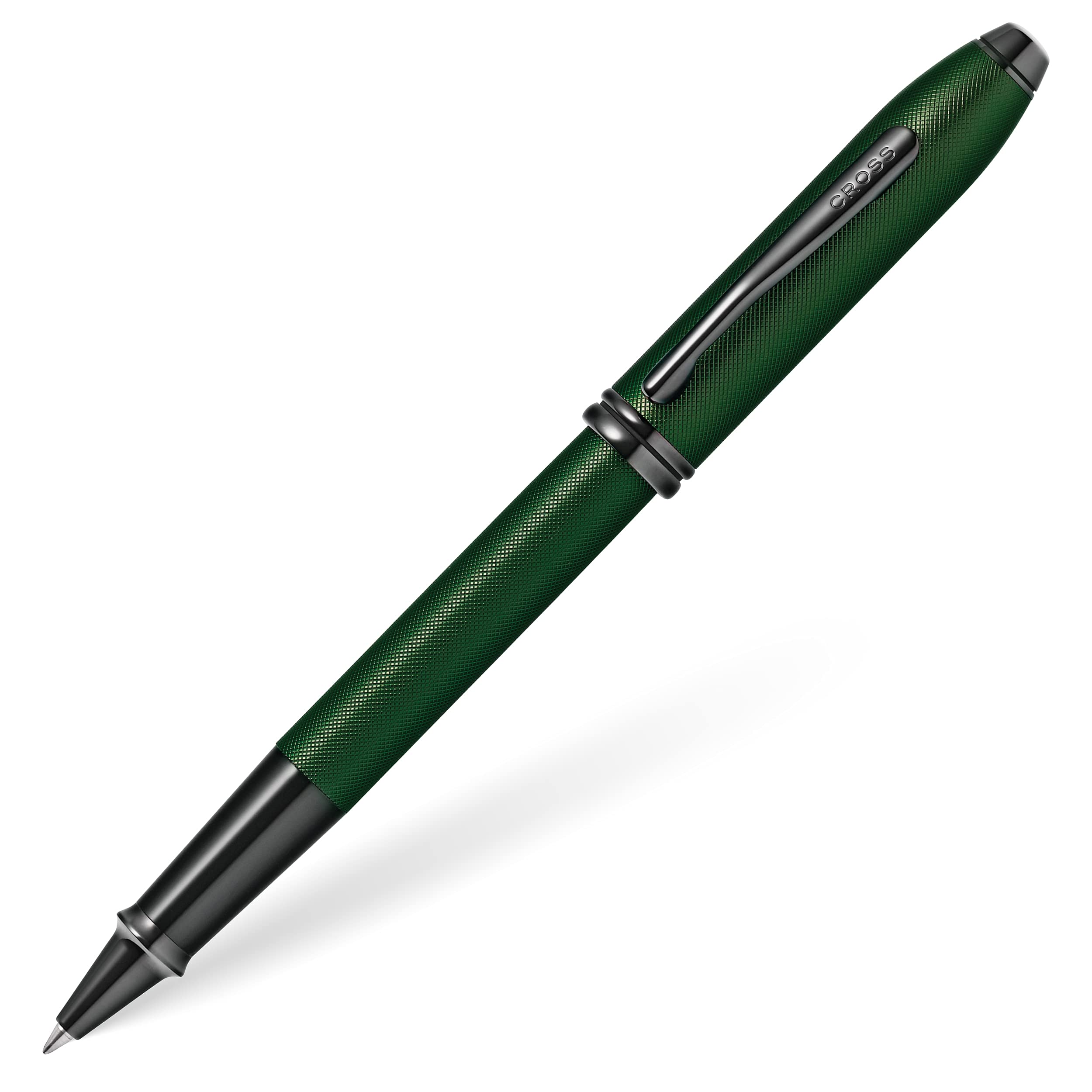 CROSS Townsend Matte Green PVD Micro-knurl Rollerball Pen