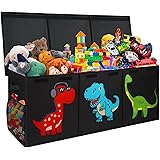Mabahoo Extra Large Toy Box, Collapsible Toy Storage Organizer, Cute Pattern Toy Chest for Toddlers, Boys, Girls, 40" x 16" x