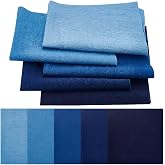 FREEBLOSS 10Pcs Sashiko Fabric Sashiko Mending Kit 9.84 * 9.84'' | Patchwork Cotton Quilt Fabric Pre-Cut for Sewing Quilting Supplies Fabrics Squares