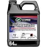 Turtle Wax Hybrid Solutions Pure Wash, pH Neutral Extreme Foaming Car Wash Soap, Bucket or Foam Cannon Application, Won't Strip Waxes or Coatings, Clay Bar Lubricant, Spot-Free Clean, 64 fl oz
