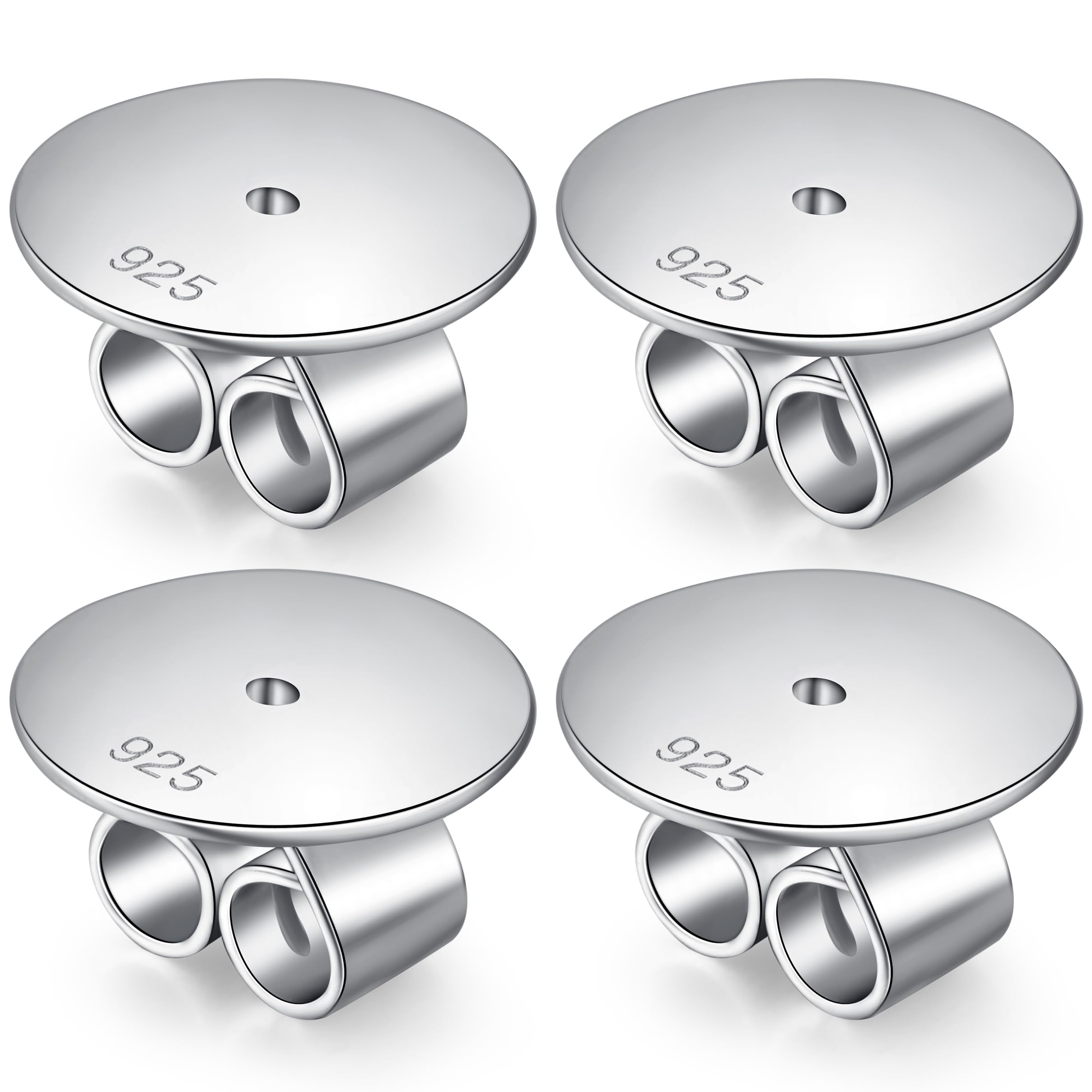 Earring Backs for Studs Locking Earrings Lifter Backs 925 Sterling Silver Earring Lifters Replacement Butterfly Clasp