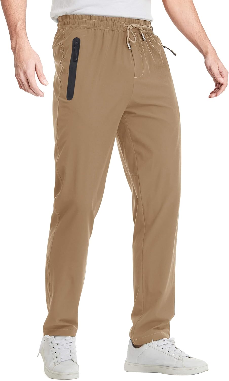 HOPATISEN Mens Athletic Pants Loose Fit Gym Trousers Drawstring