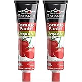 Tuscanini Organic Tomato Paste Tube 4.6oz (2 Pack) | Double Concentrate 100% Italian Tomatoes, All Natural, NON-GMO, Kosher