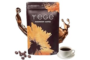 YEGE Mushroom Coffee Organic,with Mushroom Organic Coffee,Instant Mushroom Coffee for Better Focus and Immune Support,Stress Relief,Good Organic Supplemen