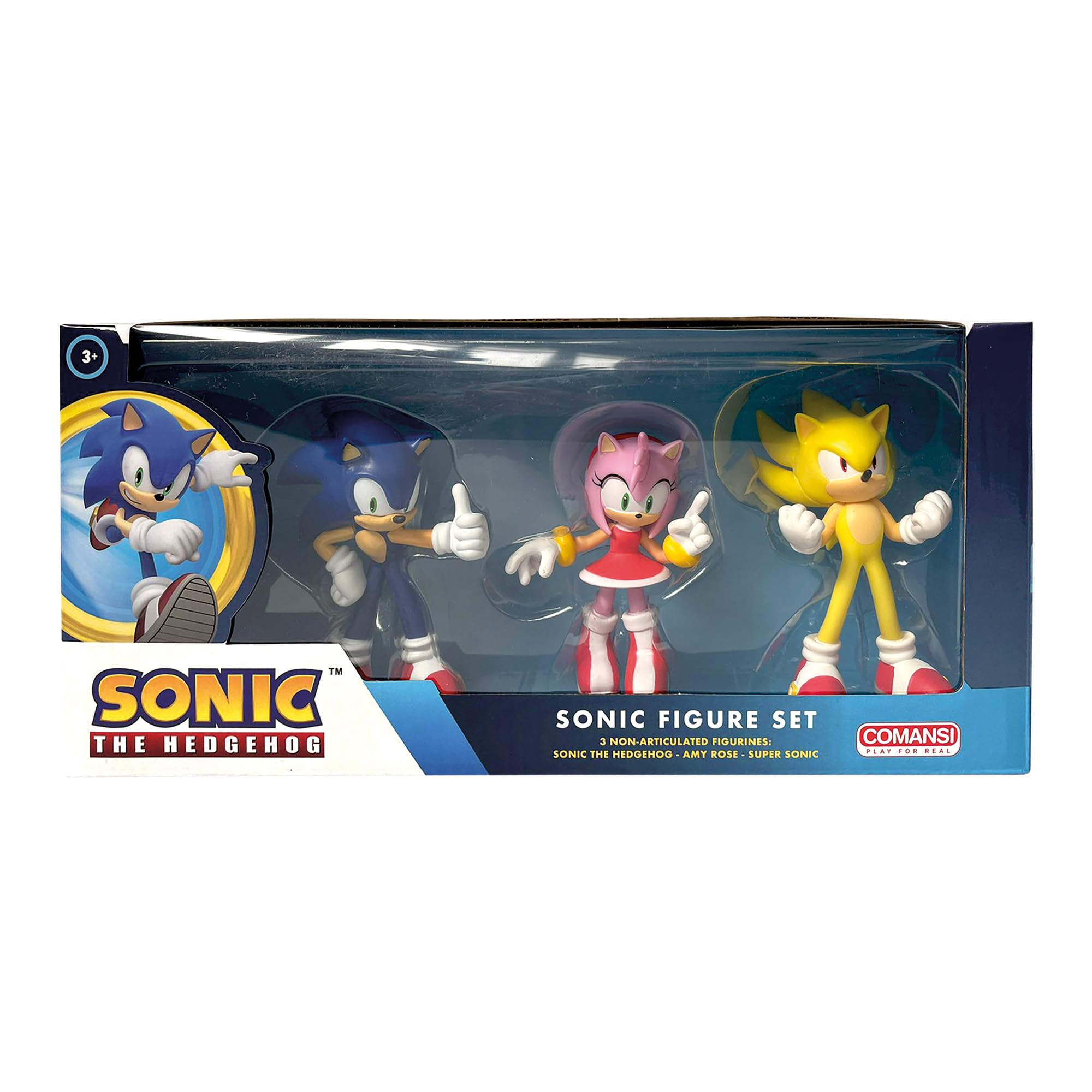 Comansi Sonic Gift Box Set 3 Figurines (Sonic, Amy and Super Sonic) Y90303