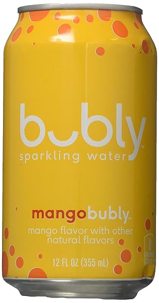 BUBLY SPARKLING WATER, MANGO, 12 FL OZ