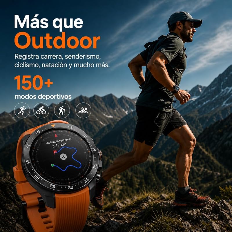GS Explorer S Relógio Inteligente Masculino, GPS, 10ATM Resistente à Água — foto 8 de 8