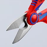 Knipex Electricians' Shears 160 mm with Multi-Component Grips 95 05 10 SB view 9