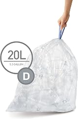 simplehuman CW0278 Code D Custom Fit Bin Liners 3 Pack 60 Total view 2