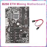 Nicfaky B250B Mining Motherboard LGA1151 DDR4 12x Graphics Card Slot MSATA view 2