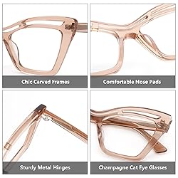 Zeelool Trendy Acetate Oversized Cat Eye Blue Light