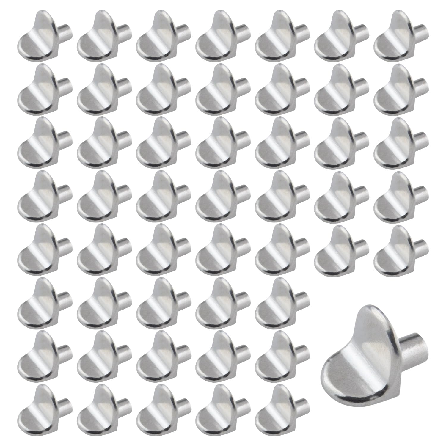 SYEYCW 50 Pcs Shelf Support Pegs, Cupboard Shelf Pegs, L-Shaped Metal Shelf Support Pegs, Antirust Kitchen Cupboard Shelf Pegs, 5mm Wardrobe Shelf Pegs for Kitchen, Bookcases, Closets, Cabinets