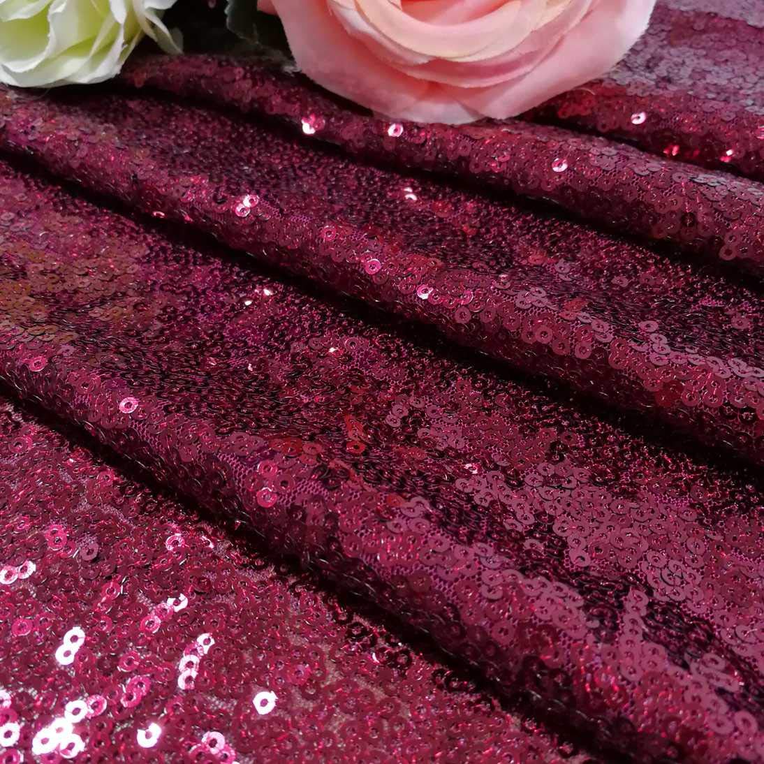 Amazoncom Wedding Decor 12x90 Inch Burgundy Sequin Table Runner