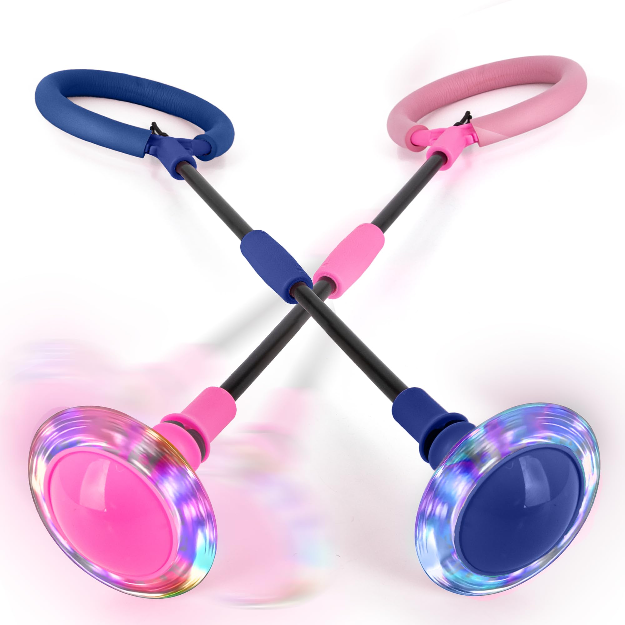 Photo 1 of ArtCreativity Light Up Ankle Skip Ball for Kids - Set of 2 - Skipball with Motion-Activated LED Lights - Retro Toys for Boys and Girls - Outdoor Toys for Kids - Gifts for Ages 3 and Up