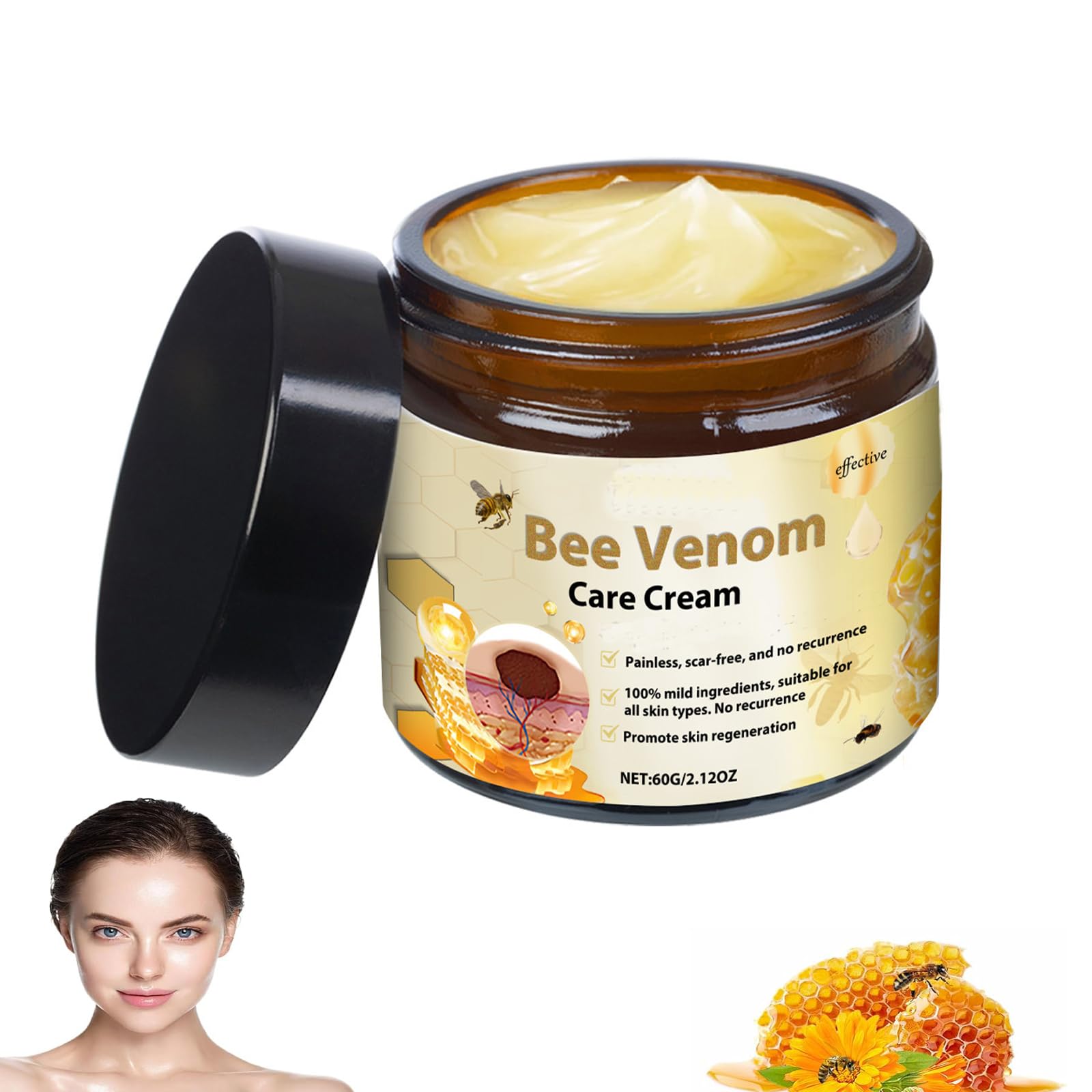 TLOPA Bee Venom Skin Treatment Cream, Powerful All-Body Skin Treatment Cream