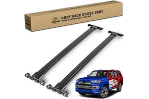 InTimesAuto 260lb Roof Rack Cross Bars for 2010-2024 Toyota 4Runner, Matte Black Heavy Duty Aluminum Cargo Crossbar. (ONLY FIT Factory Raised Side Rails)