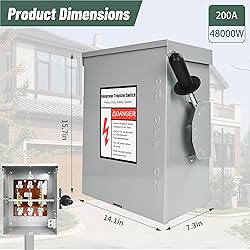 200-Amp, 3 Pole 120V/240V Generator Transfer