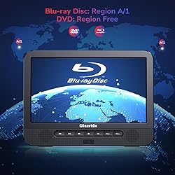10.1'' Portable Blu Ray Players for Car with