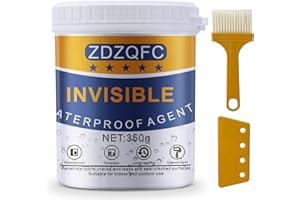 ZDZQFC Liquid Waterproof Sealant, Invisible Waterproof Agent Transparent Repairing Leak Waterproof Adhesive, Indoor & Outdoor (350G)