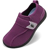 JOINFREE Diabetic Wide Walking Shoes for Women & Men with Adjustable Upper, Zero Drop Non Slip Casual Sneakers Comfortable for Edema, Arthritis, Swollen Feet & Elderly