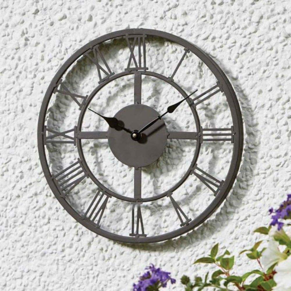 Smart Garden Arundel Indoor Outdoor Garden Wall Clock 14" Coated