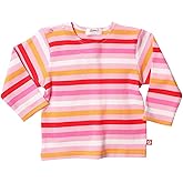 Zutano Pink/Red Bold Stripe Long Sleeve T-Shirt (12-18 Months)