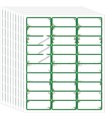 Holy Family Christmas Address Labels - 150 Self-Adhesive 1x2.625 Inch Copper Foil Labels