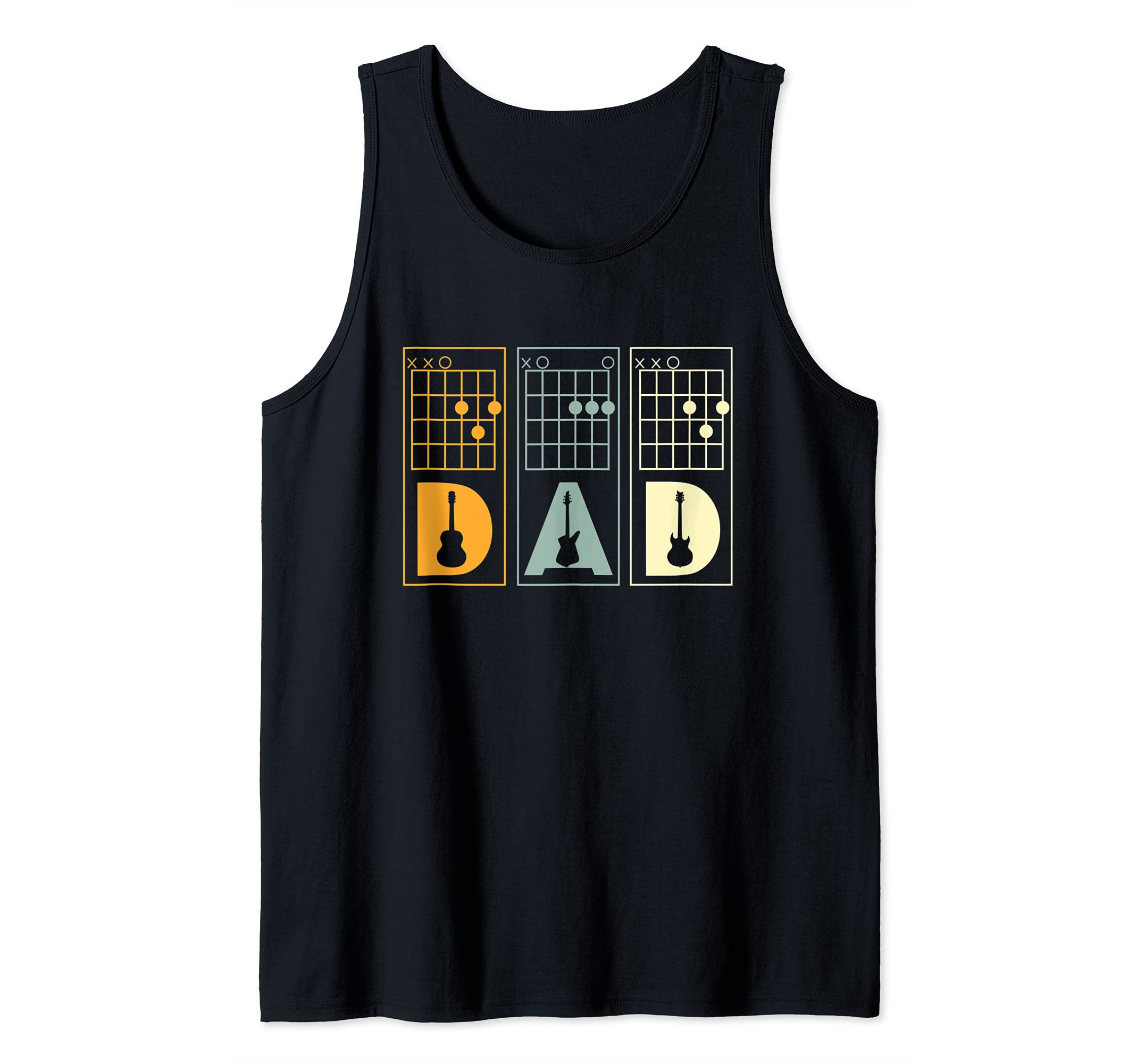 Mens Dad Guitar Tab Tank Top