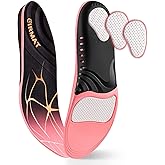 Plantar Fasciitis Shoe Insoles for Women: High Arch Support Orthotic Inserts – Orthotic Inserts for Flat Feet, Foot Pain Relie(1 Pairs-M-Pink)