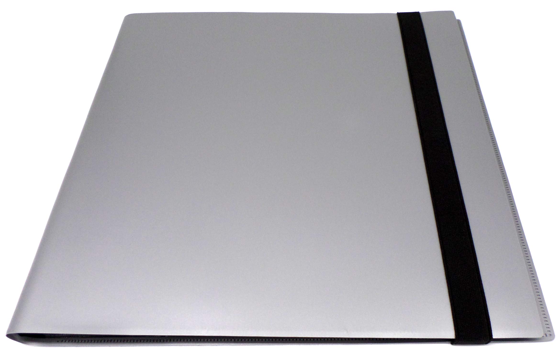 docsmagic.de Pro-Player 12-Pocket Playset Album Silver - 480 Card Binder - MTG - PKM - YGO