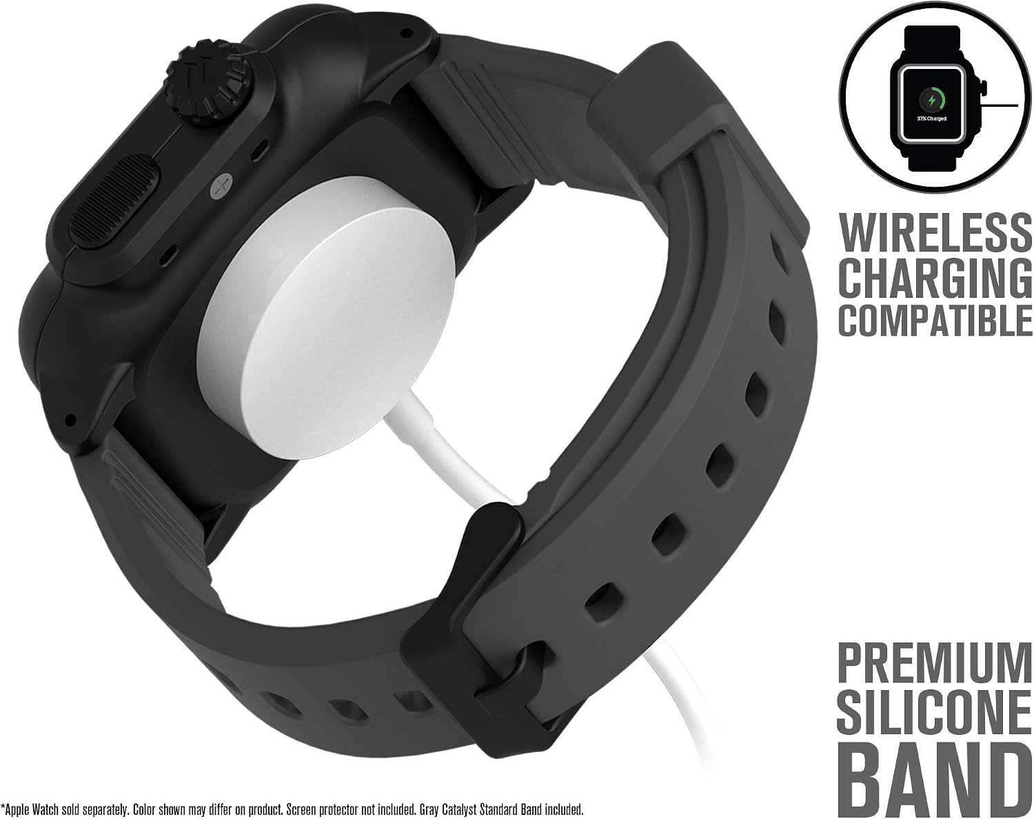Catalyst Waterproof Apple Watch Case 42mm Series 2 & 3 With Premium Soft Silicone Apple Watch Band - Image 5