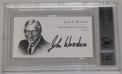 john wooden autograph