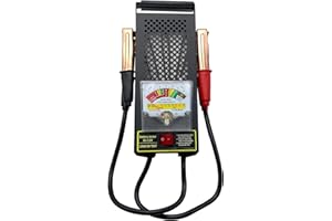 kaiheng Testeur de charge de batterie 100 A, testeur de charge de batterie de voiture 6 V 12 V avec voltmètre et pinces croco