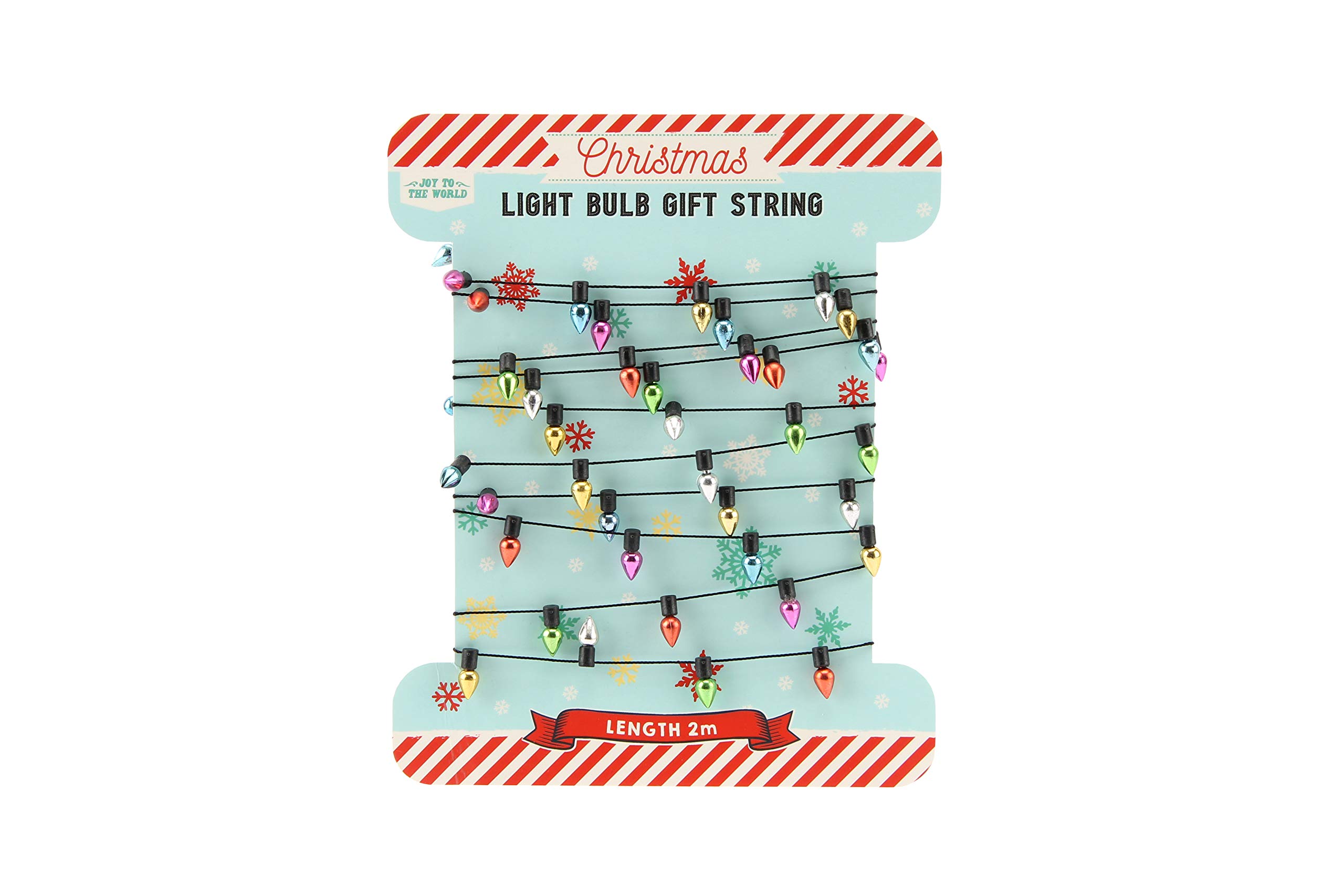 CGB Giftware | Joy to The World Light Bulb Gift String | Joy to The World Christmas Range | Christmas | Festive | Novelty | Lights | GB03636